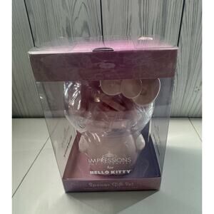 Impressions Hello Kitty Sponge Holder Container Set 12 Sponges